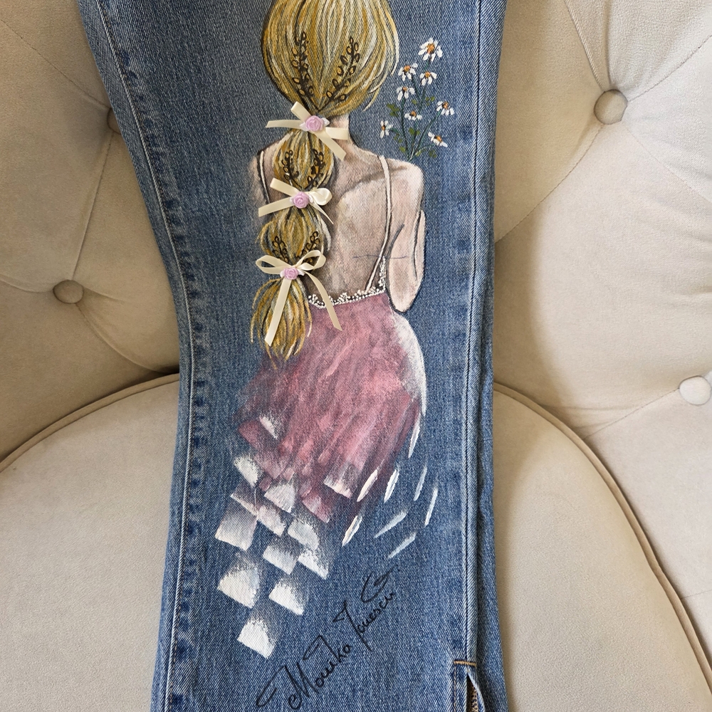 Old Navy Blue Boyfriend Jeans